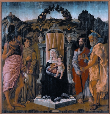 Madonna con Bambino in trono con San Giovanni Battista, San Francesco d